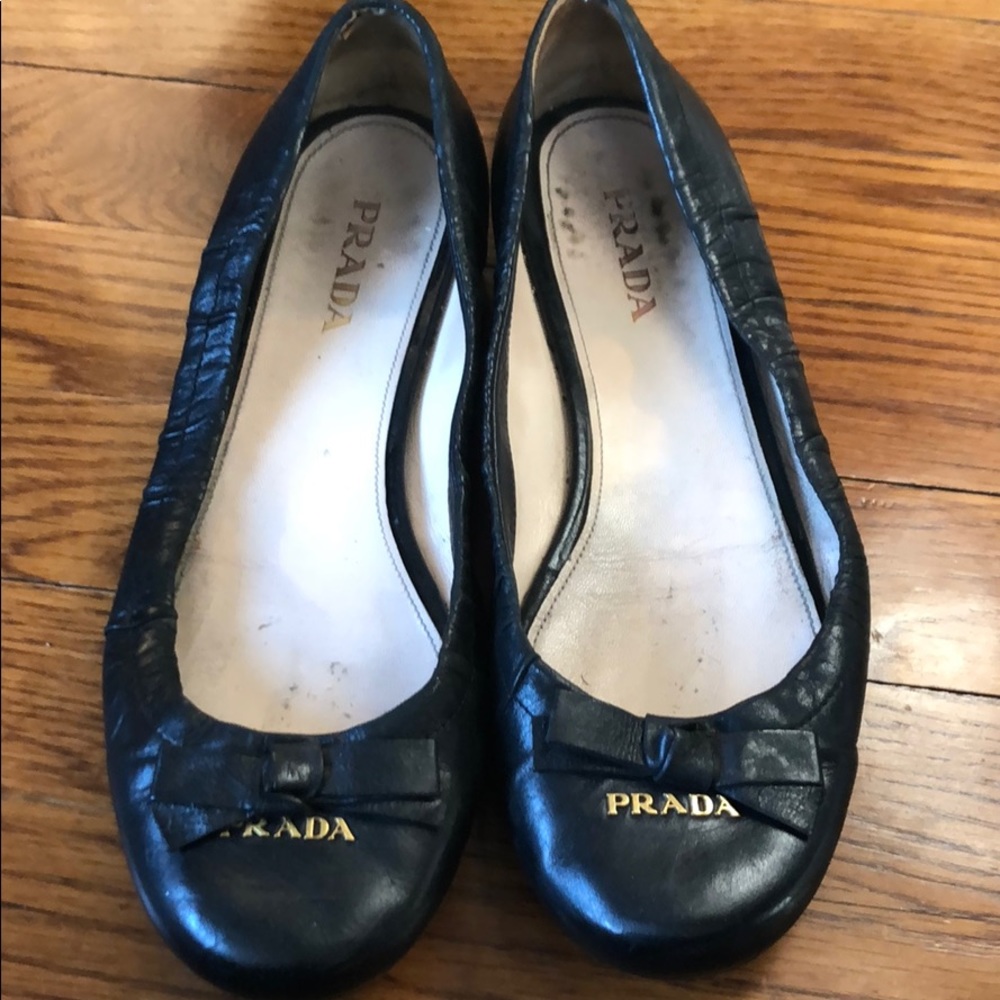 Prada ballet loafers
